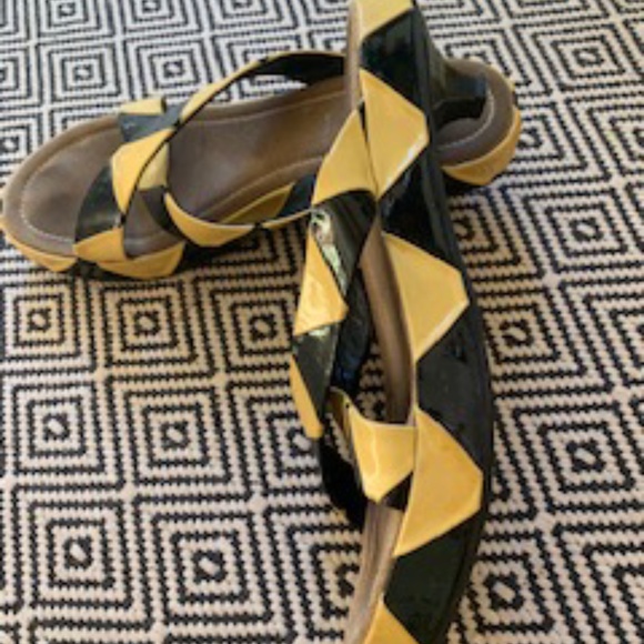 Prada Shoes - Prada kitten heeled sandals Patent leather.